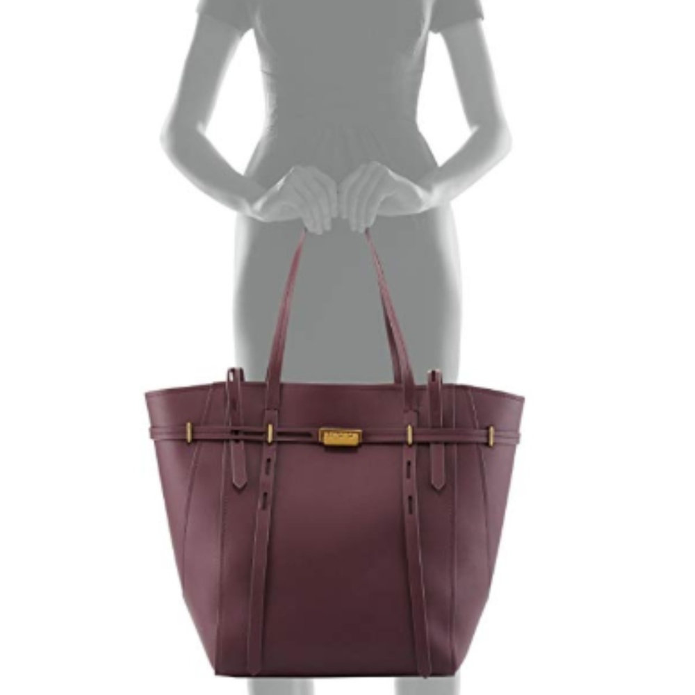 ZAC Zac Posen Eartha Belted North-south Wine Tote